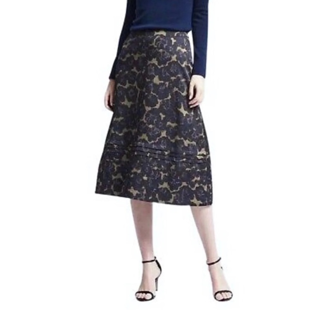 Banana Republic Floral Midi Skirt